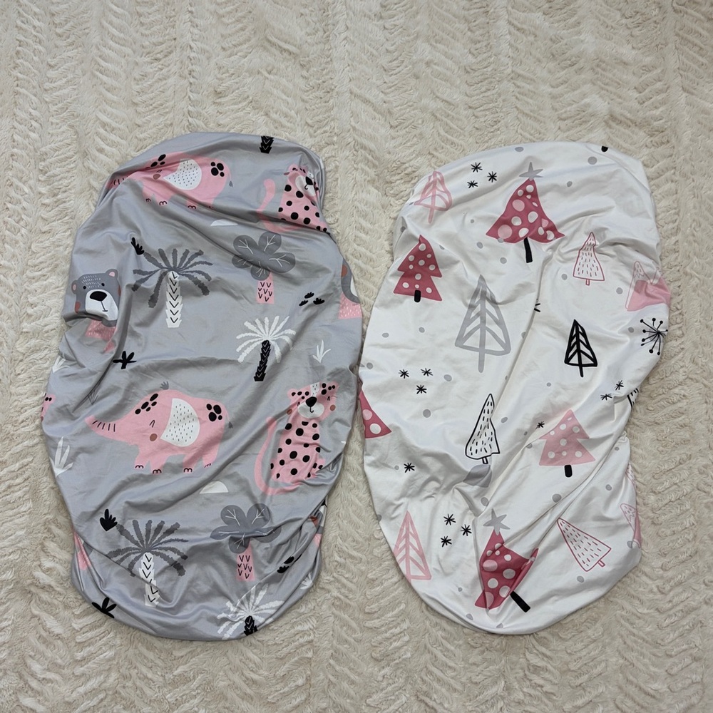 Set of Two Baby Girl Bassinet Sheets